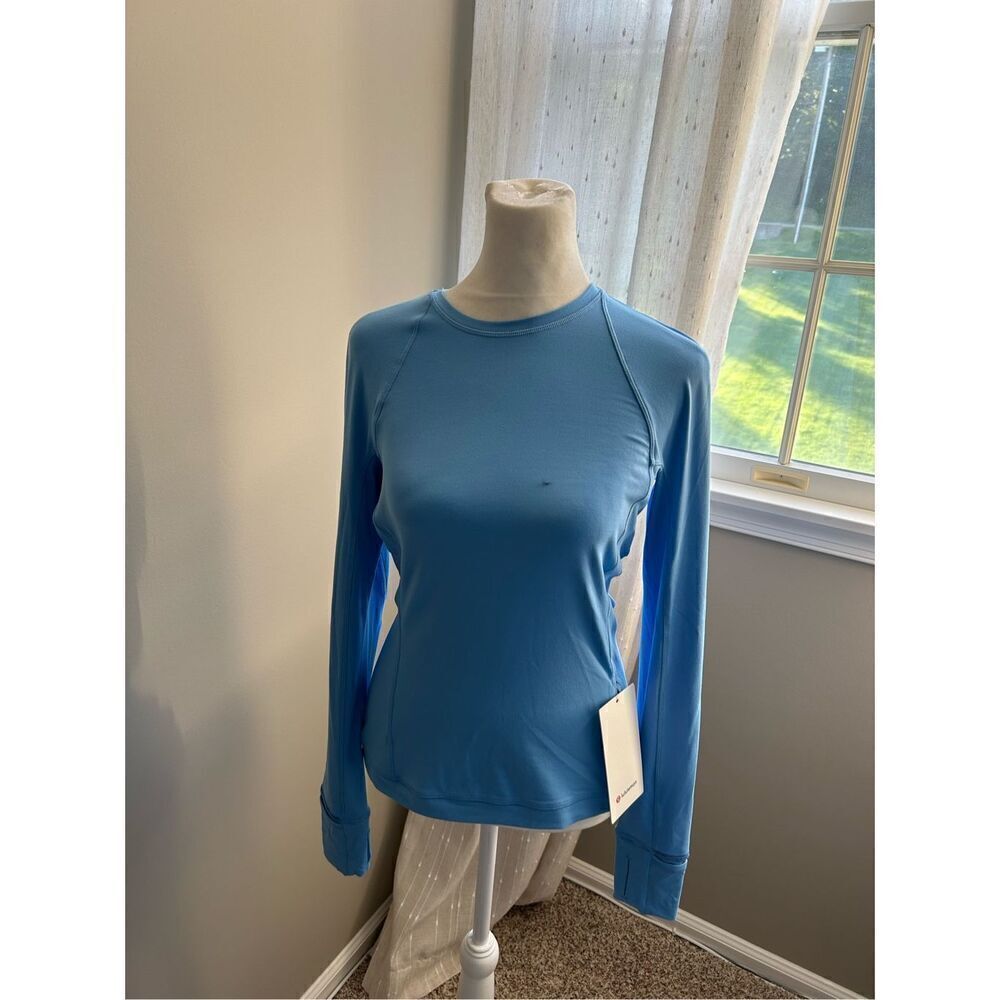NWT Lululemon It’s Rulu Long-Sleeve Shirt Aero Blue Size 6